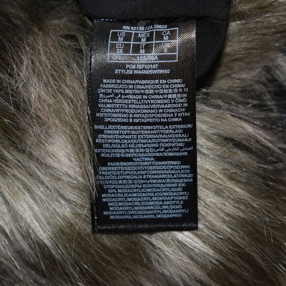 Guess Women's Faux Fur Leather Jacket With Removable Sleeves Size M - Picture 6 of 8